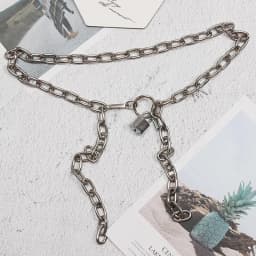 EAM Metal Chain Cool Irregular Design Long Belt Personality Women New Fashion Tide All-match Autumn 2026 1DH8761