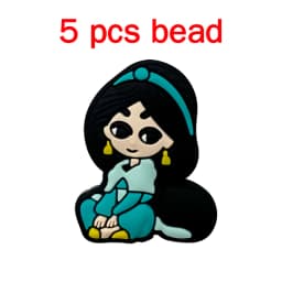 5pcs Silicone Pacifier Chain Cartoon Beads Baby DIY Care Nipple Chain Ornaments Parts
