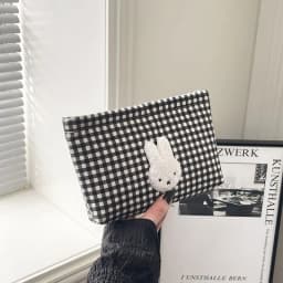 New Miffy Cute Kawaii High-Value Gift Makeup Bag Two-Dimensional Cartoon Creative Student Large Capacity Stationery Storage Bag