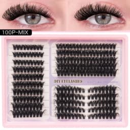 DINGSEN DIY Lash Clusters Thick Segmented Eyelash Extension 60D 80D 100D MIX Lashes Extension Cluster Lashes Individual Lashes