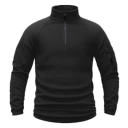 Men's Polar Fleece Quarter Pullover Sweatshirt Long Sleeve Military Jackets Hiking Camping Fishing Climbing Tactical Clothing