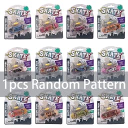 Finger Skateboard Shallow Concave Double Upturned Blister Card Package Fingerboard with Metal Bridge Competitive Fingertip Toy