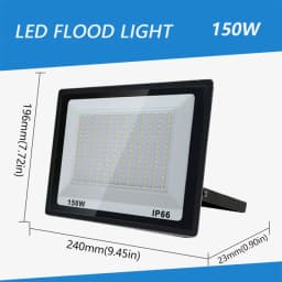 LED Flood Light IP66 Waterproof AC220V 10W 20W 30W 50W 100W 150W 200W 300W Spotlight Garden Street Gate Wall Floodlights Outdoor