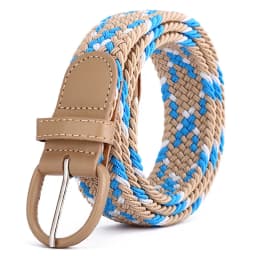 Women's Elastic and Elastic Woven Belt in One Outfit, Casual and Versatile Denim Belt for Men and Women