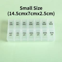 New Weekly Portable Travel Pill Cases Box 7 Days Organizer 14 Grids Pills Container Storage Tablets Vitamins Medicine Fish Oils