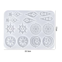 Earring Pendant Silicone Mold Epoxy Resin Mixed Style Jewelry Making Casting Molds DIY Charms Pendant Mould Creative Craft DIY
