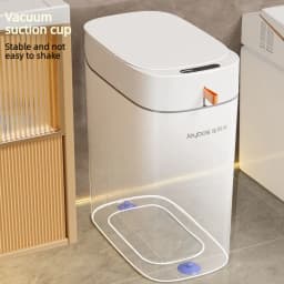 Smart Sensor Trash Can Hands-free Touch Automatic Adsorption Bags Garbage Can Waterproof Bucket Bathroom Home For Trash Can