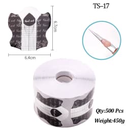 500Pcs Nail Paper Extension Stencil Forms Stickers Holder for Gel Acrylic Tips Builder French Nail Form Tip False Nails Art Tool