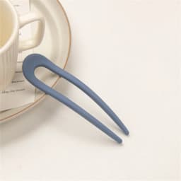 Simple U-Shape Hair Stick French Style Plastic Chignon Pins Hair Forks For Women Girls Summer Bun Styling Tools