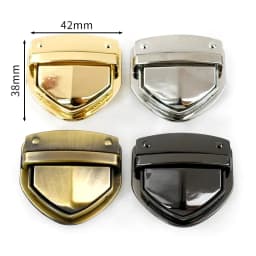 2Pcs Metal Bag Lock Buckles Turn Twist Locks for Women's Handbag Shoulder Bags Closure Latch Clasp DIY Hardware Accessories