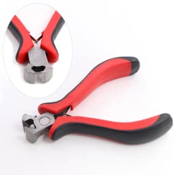 1 Piece Multi-function Stainless Steel Split Ring Opener Needle Nose Pliers Jewelry Making Hand Tool Black Red