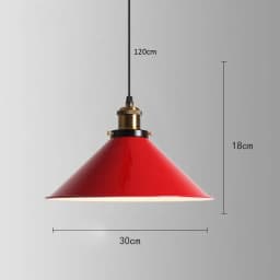 American Retro Red Pendant Lamp Led E27 Industrial Style Lighting Hot Pot Barbecue Modern Iron Art Restaurant Decor Lighting