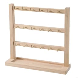 652F Compact Keychain Display Holder Space Efficient Keychain Display Stand Hodler Rack for Clutter Organization