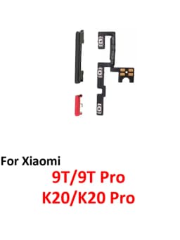 For Xiaomi Mi 9T Pro Phone New Power Volume Button On Off Up Down External Key Internal Flex Cable Parts For K20 Pro Black Blue