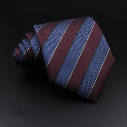 Men's Jacquard Classic Striped Tie 8cm Polyester Male Necktie For Business Wedding Party Suit Shirt Daily Wear Accessory Gift