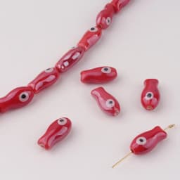 10Pcs Retro Small Fish Beads Charms Ceramic Spacer Loose Beads For Jewelry Making DIY Bracelet Accessories