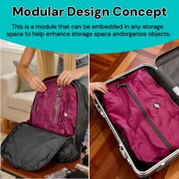 Vacuum Storage Bags Packing Cube IP67 Waterproof PU Polyester 17L Soft Portable White Black Pink Travel Bag Pump Sold Separately