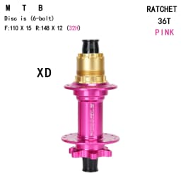 MTB Rear Hub 32H 36T Alloy Boost148mm XD HG MS Freewheel 6 Colors Lightweight Mountain Bike Bicycle Cycling Parts Back Wheel Hub