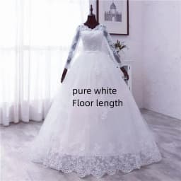 New Spring Lace Appliques Wedding Dress Long Sleeve Vestidos De Novia 2026 V-Neck Bride Wedding Gown Customized Plus Size
