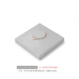 Oirlv Gray Jewelry Display Set Shop Cabinet Display Props Necklace Display Bust Jewelry Store Ring Earrings Bangle Tray