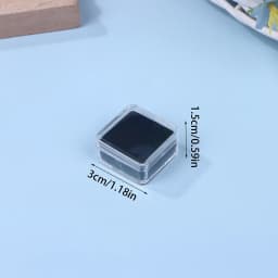 Transparent Diamond Jewelry Display Box With Foam Pad Bare Stone Gem Storage Container Case Glass Beads Organizer Packaging Box