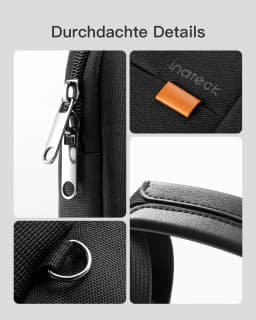Inateck 15-15.6 Inch Laptop bag case Splash-proof Protector bag Briefcase with accessories bag, Black, LB02014-15_black