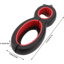 LMETJMA Multifunctional 6 in 1 Can Opener Simple Beer Bottle Opener Jar Gripper Can Beer Lid Twist Off Opener JT05