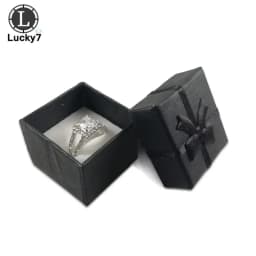 24pcs/lot Paper Ring Gifts Boxes for Jewelry Display 4*4*3cm Assorted Colors Ring Box