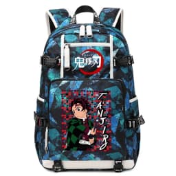 Demon Slayer Anime School Bag Large Capacity Lightweight Student Backpack for Kids Boys Girls Daily Use