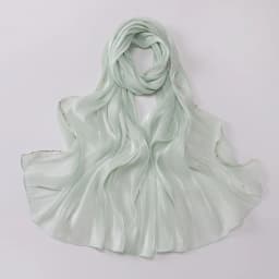 High Qulaity Solid Color Silk Scarf Shining Unilateral golden chain Chiffon Hijab Veil Long Chiffon Sunscreen Headscarf Outdoor
