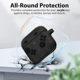 Earphone Case For Airpods 4 5 Pro 3 Cartoon 3D Gamepad Silicone Shockproof Box Cover For Airpods Pro 2 2nd 3 5 Cases With Hook