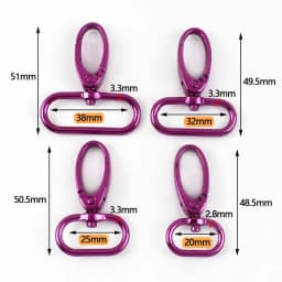 5/10Pcs 20-38mm Metal Hook Buckle for Bag Strap Swivel Lobster Clasp Dog Collar Carabiner Clip KeyChain Fastener Accessories