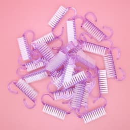 50Pcs/Lot Cleaning Nail Brushes Tools Colorful Plastic Dust Cleaner Brushes Nail Art Manicure Pedicure Powder Soft Remover Brush