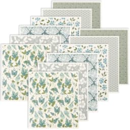 5/6/12PCS Kitchen Dish Towels Absorbent Swedish Dishcloths Kitchen Dish Rags Soft Non-woven Cloths for Washing Dishes Cleaning