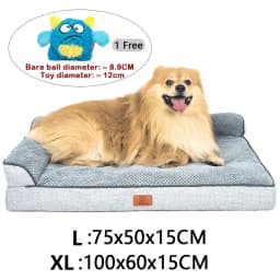 Dog Bed Memory Foam Mat Dog Accessories Waterproof All Season Universal Machine Washable Bed for Dog Luxury Bed Medium Size Dog