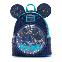Loungefly Disney Mickey Mouse Ear Pu Leather Women's Backpack Castle Cosplay Leisure Travel Bag Mini Children's Schoolbag