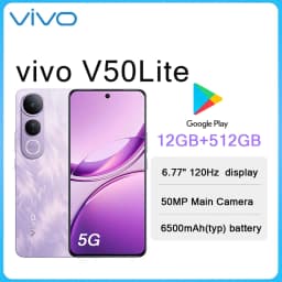 VIVO V50 Lite 5G 6.77" 120Hz Screen Large Storage Smartphone 12GB+512GB 50MP Camera 6500mAh Big Battery Type-C Dual SIM  Phone