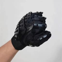 Metal Scale Armor Tactical Techwear Fingerless Gloves Man Woman Sci-fi Mecha Vintage Gothic Punk Hand Guard Cosplay Accessories