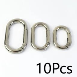 10/20Pcs Spring O Ring Buckles 13-32mm Openable Loop Carabiner Clip Hook for Bag Strap Keyring DIY Craft Hardware Accessories