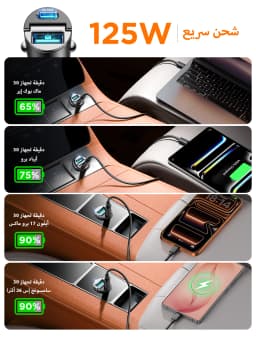 Joyroom 125W USB C Car Charger Type C AFC PPS QC PD 3.0 For iPhone 15 16 17 Sumsung Xiaomi Fast Charging Car Phone Charger