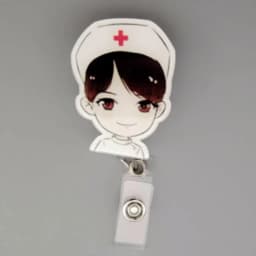 Cute Credit Card Clip Cartoon High Quality Retractable Hospital Nurse Badge Holder Reel Cute Cartoon ID Card Holder Keychains