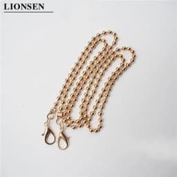 10pcs/lot 120cm 60CM Ball Replacement Chain Strap Metal link Clasp Purse Chain Bag Handle Shoulder Cross Body Handbags Chain