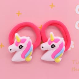2Pcs/Set Sweet Cake Ice Cream Shape Hair Accessories Colorful Nylon Headband Kids Ponytail Holder Scrunchie Ornaments Gift
