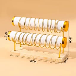 Phnom Penh Bracelet Rack, Bracelet Storage Rack, Wrought Iron Jewelry Rack, Trapezoidal Organizer, Metal Bracelet Display