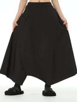[EAM] High Elastic Waist Army Green Brief Big Size Cross Pants New Trousers Women Fashion Tide Spring Autumn 2026 1DJ0040
