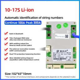 JBD 6S 8S 10S 13S 14S 16S 18S LiFepo4 BMS 24V 36V 48V Smart BMS 20A 30A 40A 50A 60A 80A 100A 120A Balance Lithium 18650 Battery