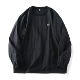 Retro Japanese Style Tech Waterproof Fabric Men's Spring Autumn Loose Color round Neck Long Sleeve Hoodie Casual Fashion
