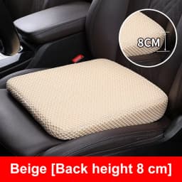 Car Seat Height Pad Thickened Memory Foam Car Seat Cushion for Sedentary Car Drivers Anti-Slip Beveled Design Leveling Pad