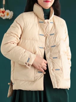 Lagabogy 2025 New Winter Warm White Duck Down Coat Women Vintage Slim Short Jacket Autumn Female Embroidery Casual Basic Parkas
