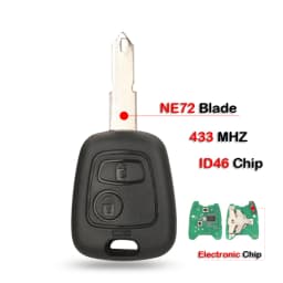 jingyuqin Remote Car Key 433mhz ID46 For aygo Peugeot 106 107 206 306 307 207 407 Partner For Citroen C1 C2 C3 C4 Saxo Picasso